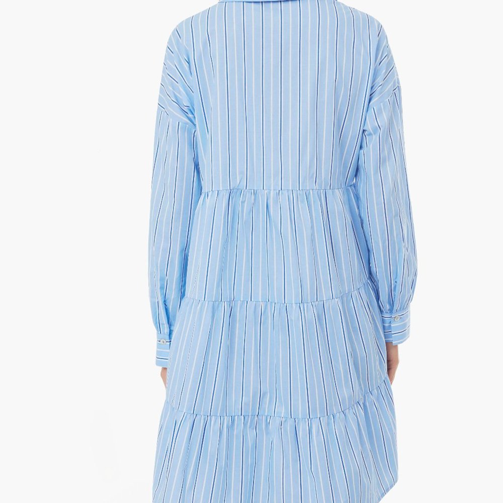 Tuckernuck Pomander Place Shades of Blue Stripe Cara Dress - Picture 4 of 5